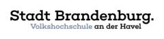 Logo der Volkshochschule Brandenburg an der Havel: Schriftzug Stadt Brandenburg Volkshochschule an der Havel