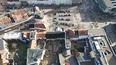 Ein Luftbild vom Molkenmarkt 26-28 und Neustädtischen Markt