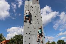 Kletterwand.
