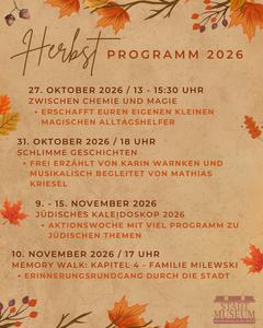 Das Programm in der Übersicht Teil 2