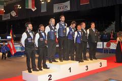 Dreiband-Wettbewerb: Sieger Frankreich vor Türkei und vor Niederlande und Türkei