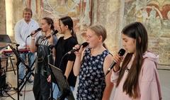 Die "Allstars"-Schülerband der Luckenberger Schule.