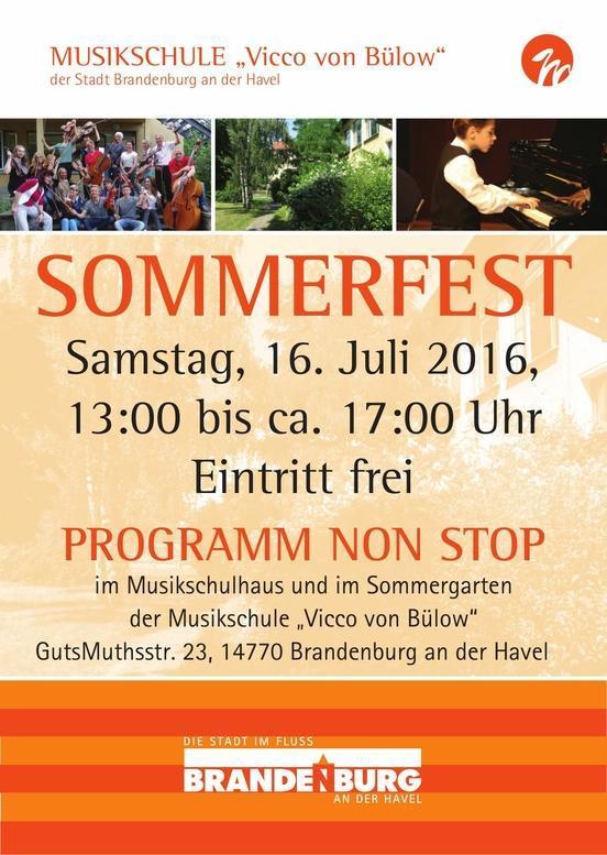 Sommerfest in der Musikschule „Vicco von Bülow“ 