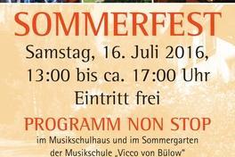 Sommerfest in der Musikschule „Vicco von Bülow“ 