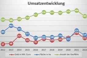 Grafik Umsatzentwicklung