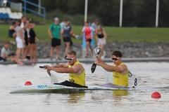 Kajak-Zweier mit Olympiasieger Max Rendschmidt.