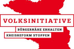 Volksbegehren „Bürgernähe erhalten –  Kreisreform stoppen“