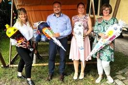 Das Orgteam mit Gabriele Bischoff, Michael Glaser, Jeannette Horn und Katrin Tietz