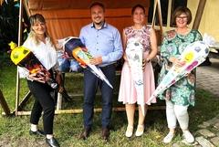 Das Orgteam mit Gabriele Bischoff, Michael Glaser, Jeannette Horn und Katrin Tietz