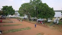 Blick auf das Regattastreckengelände