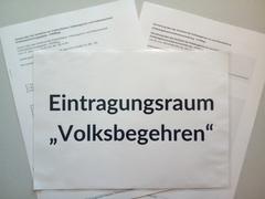 Beschilderung Eintragungsraum
