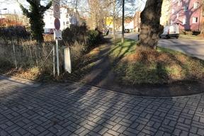 Ansicht des Baufeldes vor Beginn der Arbeiten