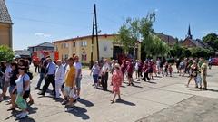 Festumzug zum 100. Geburtstag der freiwilligen Feuerwehr Schmerzke.