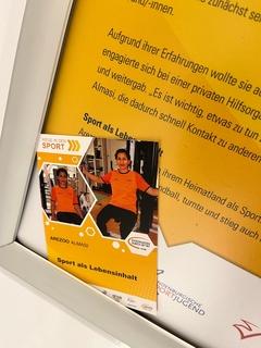 Brandenburger Flyer auf der Ausstellung.