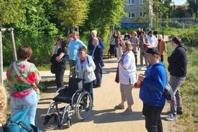 Auf zum Stadtrundgang im Rahmen der Umsetzung des Lokalen Teilhabeplanes.