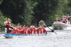Augenblicke vom Drachenbootrennen am Samstag.