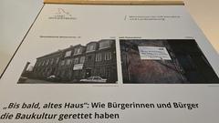 Blick in die Ausstellung "35 Jahre Stadtbauförderung".