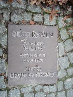 Ansicht der Gedenktafel