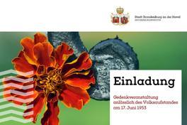 Gedenken an den Volksaufstand am 17. Juni 1953