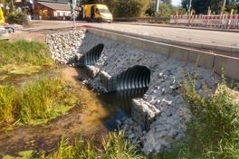 Die Planebrücke naht der Vollendung.