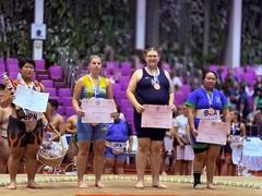 Siegerehrung für Marie-Luis Zuckschwerdt (3. von links)