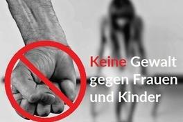 Keine Gewalt gegen Frauen und Kinder