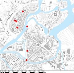 Standort der Aufsteller in der Stadt