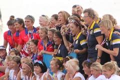Auch sie freuen sich am letzten Wettkampftag über die gewonnenen Medaillen.