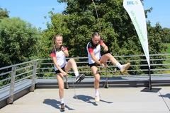 Die Seilspringerinnen in Aktion.