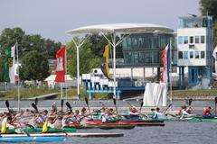 Kanuten auf dem Beetzsee