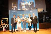 Steffen Scheller und Gerd Wartenberg mit Janine Dähne, Carsten Tessmer und Katja Orlowski.