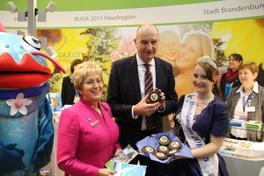 Werbung für die BUGA 2015 Havelregion auf der ITB
