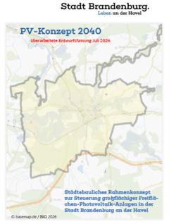 Karte zum städtebaulichen Rahmenkonzept