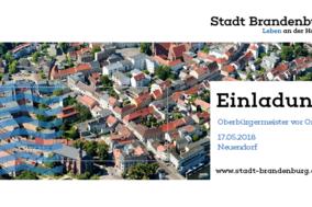 Oberbürgermeister vor Ort