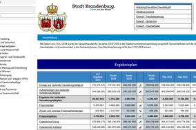 Doppelhaushalt 2019/2020 – Übersichtliche und interaktive Unterlagen