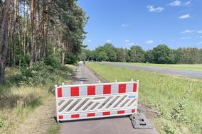 Der Radweg zwischen Plauerhof und Brandenburg ist derzeit in Arbeit.