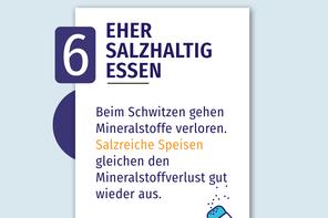 Salzhaltiges Essen.