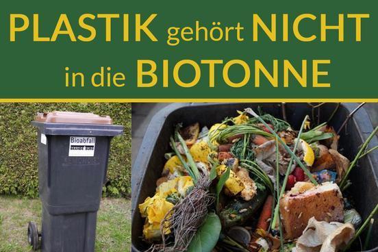 Bioabfall nur in Zeitungspapier oder Papiertüten wickeln - Plastiktüten sind tabu