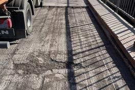 Reparaturarbeiten an der Plane Brücke