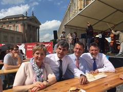 "Oberbürgermeister-Runde" Dr. Dietlind Tiemann, Dr. Martin Wilke, Holger Kelch, Jann Jacobs