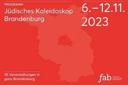 Deckblatt des Programms zur Themenwoche Jüdisches Kaleidoskop, Informationen stehen im nebenstehenden Artikel