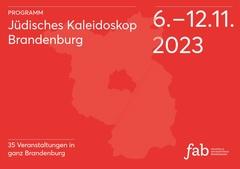 Deckblatt des Programms zur Themenwoche Jüdisches Kaleidoskop, Informationen stehen im nebenstehenden Artikel