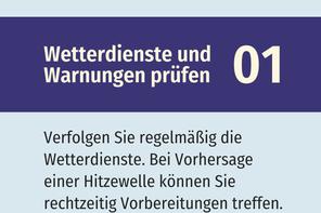 Wetterdienste und Warnungen prüfen.