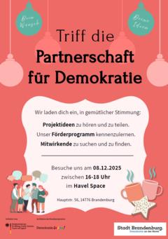 Poster für Partnerschaft für Demokratie.