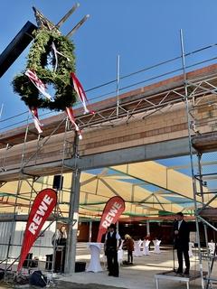 Richtfest auf dem Gelände der ehemaligen Stärkefabrik