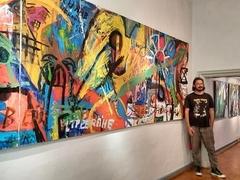 Seine stark autobiografisch geprägte Serie nennt der Künstler „End of confusion – Get out of the basement“, expressiv bis explosiv setzt er sich mit Stationen seines Lebens auseinander (Foto: Stadtmuseum Brandenburg an der Havel).