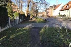 Ansicht des Baufeldes vor Beginn der Arbeiten