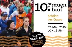 Laufende Frauen im Sportstadion Quenz