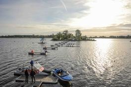 Blick auf die Startanlage vor Acapulco