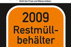 Ausgabe der Müllmarken für 2009 hat begonnen